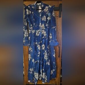 Ce More Floral Blue Dress